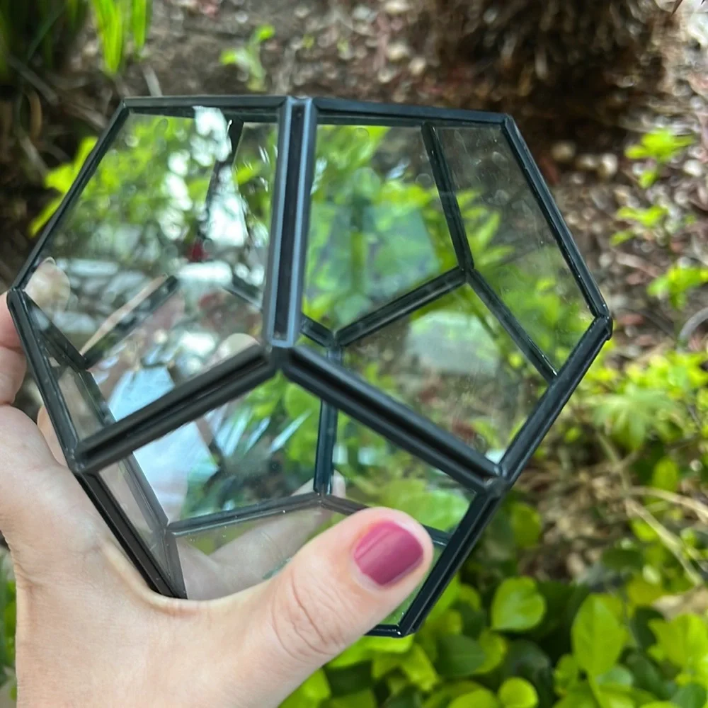 Glass Makeup Brush Holder